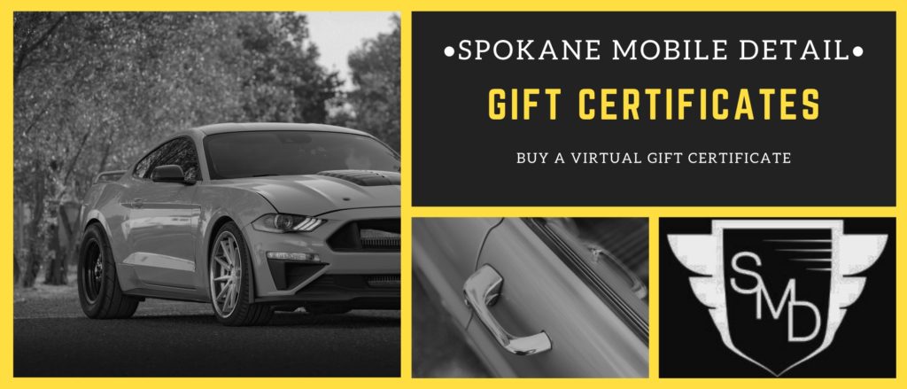 Spokane Mobile Detail Gift Certificates